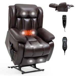 EZZUP Dual Motor Lay Flat Lift Recliner Chair