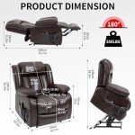 EZZUP Dual Motor Lay Flat Lift Recliner Chair