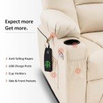 MCombo Large Power Lift Recliner with Massage