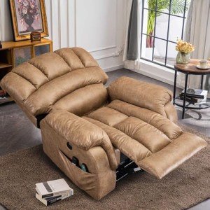 VIVIJASON Large Dual Motor Lay Flat Lift Chair