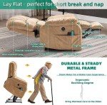 VIVIJASON Large Dual Motor Lay Flat Lift Chair