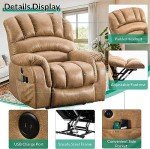 VIVIJASON Large Dual Motor Lay Flat Lift Chair