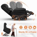 YONISEE Oversized Lift Recliner Chair with Massage