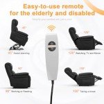 YONISEE Oversized Lift Recliner Chair with Massage