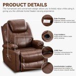 Electric Lift Recliner Chair with Massage & Heat
