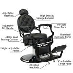Vintage Heavy-Duty Salon Lift Chair - Black