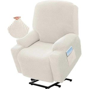 High Stretch Recliner Slipcover with Side Pocket