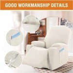 High Stretch Recliner Slipcover with Side Pocket