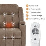 Lift Recliner Chair with Massage & Heat Features