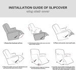 Super Stretch Soft Recliner Cover Set, 4 Pieces