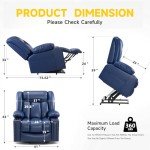Large Power Lift Chair with Heat and Massage