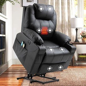 Cozy Power Lift Recliner Chair with Heat & Massage
