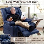 Large Power Lift Chair with Heat and Massage