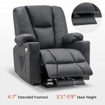 Power Lift Recliner Chair with USB & Cup Holders