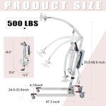 Portable Electric Patient Lift – 500lbs Capacity