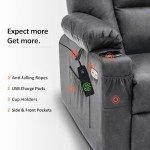 Power Lift Recliner Chair with USB & Cup Holders