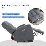 Oversized Power Lift Recliner Chair with Massage