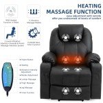 Cozy Power Lift Recliner Chair with Heat & Massage