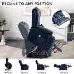 Extra Large Power Lift Recliner Chair with Massage