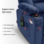 MCombo Large Power Lift Recliner with Massage