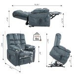 Heated Massage Lift Recliner Chair for Elderly