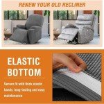 Stretch Recliner Slipcover with Side Pocket