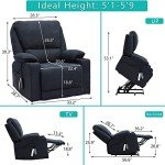 Power Lift Recliner Chair with Massage & Heat