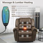 WakeZero Electric Recliner Chair with Massage & Heat