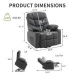 Electric Recliner Lift Chair with Massage & Heat