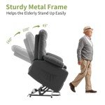 Electric Recliner Lift Chair with Massage & Heat