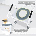 Elevated Toilet Seat with Arms for Seniors
