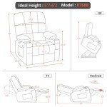 Dual Motor Power Lift Recliner Chair with Massage