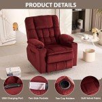 Power Lift Recliner Chair with Massage & Heat