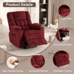 Power Lift Recliner Chair with Massage & Heat