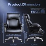 Big and Tall Heavy Duty Lift Chair - Black