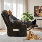 Dual Motor Power Lift Recliner with Massage & Heat