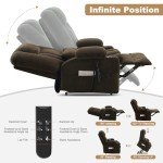 Dual Motor Power Lift Recliner with Massage & Heat