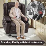 Large Power Lift Recliner Chair with Heat & Massage