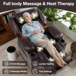 Large Power Lift Recliner Chair with Heat & Massage