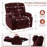 Three Motor Power Lift Chair with Massage Features