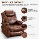 Electric Lift Recliner Chair with Massage & Heat