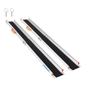 Adjustable 7FT Aluminum Wheelchair Ramp for Steps