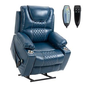 Dual Motor Lift Recliner Chair with Massage & Heat