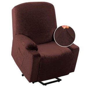 Velvet Stretch Recliner Slipcover for Lift Chairs