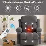 BOSMILLER Heated Massage Power Lift Recliner Chair