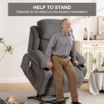 BOSMILLER Heated Massage Power Lift Recliner Chair