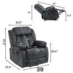 Electric Lift Recliner Chair with Massage & Heat