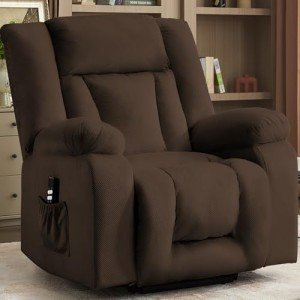 Oversize Dual Motor Power Lift Recliner with Massage