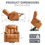Power Lift Recliner Chair with Massage & Heat