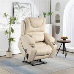Lay Flat Lift Recliner Chair with Heat & Massage